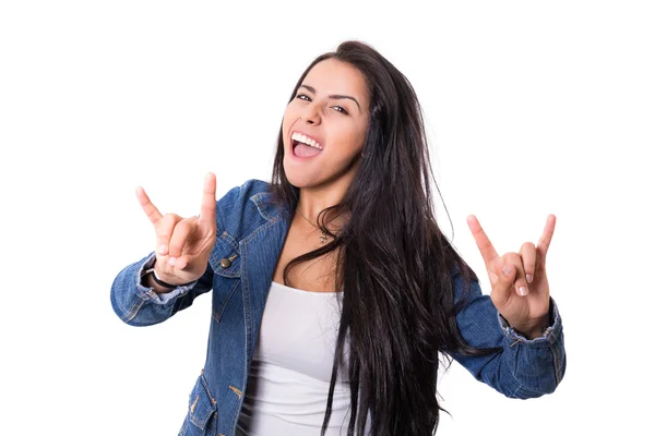 Mulher casual jovem bonita — Fotografia de Stock