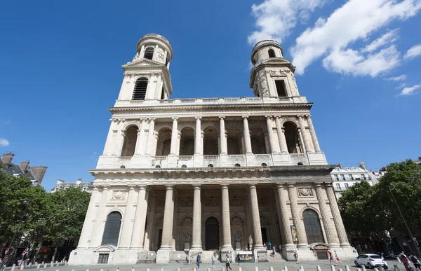 Homlokzat Eglise Saint-Sulpice — Stock Fotó