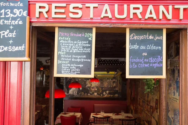 Typical french restaurant — Stock Photo, Image