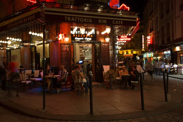 Paris streets at night — Stock Photo, Image