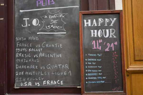 Restaurante típico francês — Fotografia de Stock