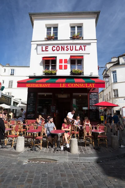 典型的なフランス料理のレストラン — ストック写真