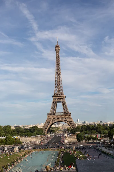 Blick auf den Eiffelturm — Stockfoto