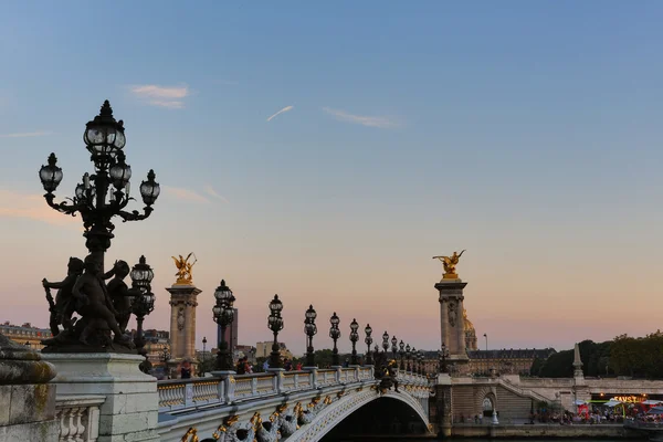 Piękny most Aleksandra Iii — Zdjęcie stockowe