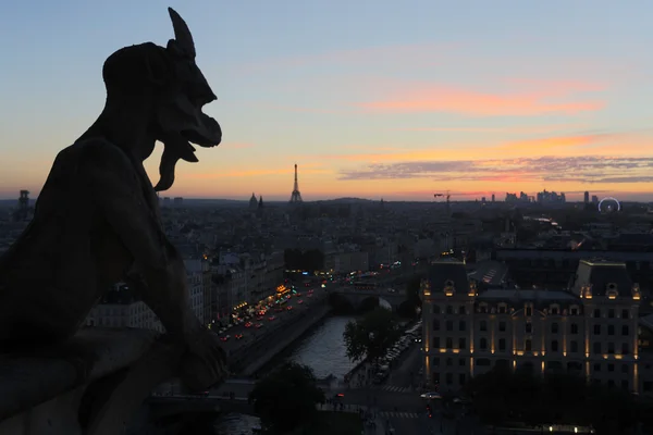 Schimäre von Notre Dame — Stockfoto