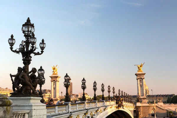 Красивый мост Александра III — стоковое фото