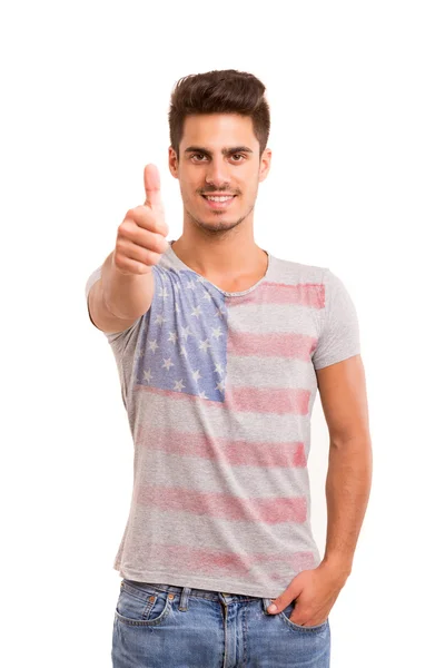 Man signaling ok — Stock Photo, Image