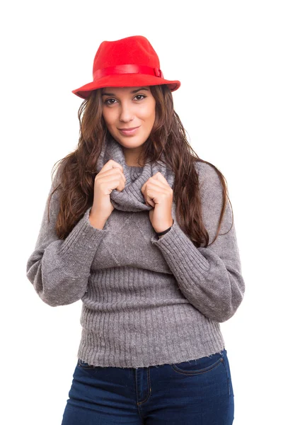 Mujer vestida para el invierno —  Fotos de Stock