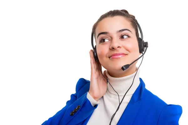 Operador telefónico amigável — Fotografia de Stock