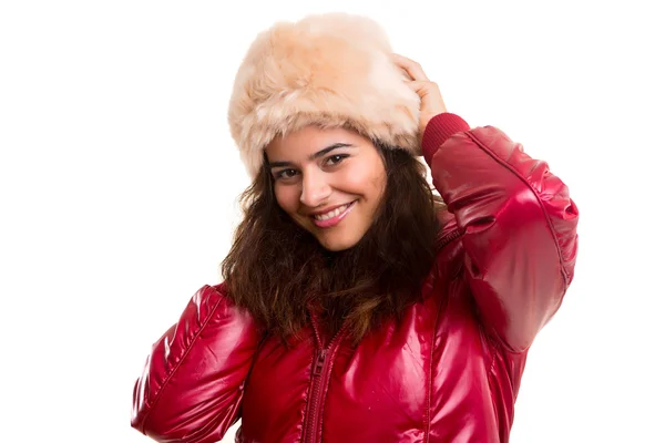 Woman dressed for winter — Stock Photo, Image