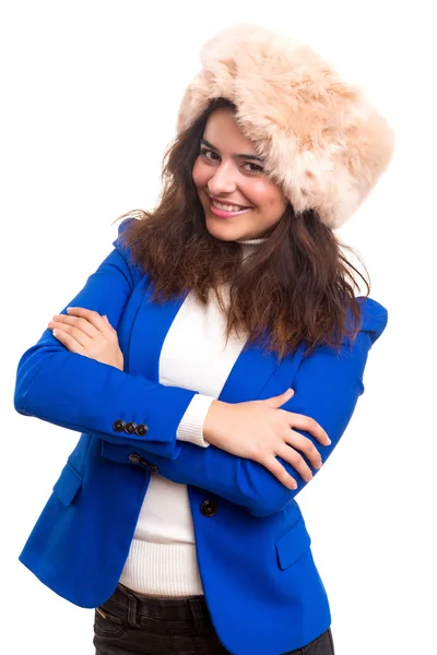 Mujer vestida para el invierno — Foto de Stock