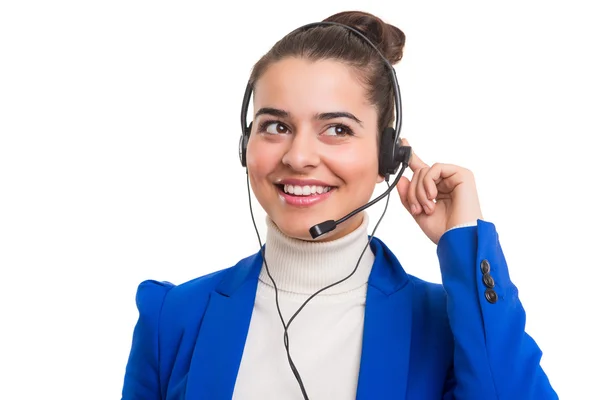 Operadora de teléfono femenina — Foto de Stock