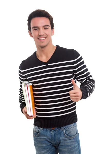 Joven estudiante feliz — Foto de Stock