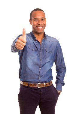 Tamam sinyal Afrika iş adamı