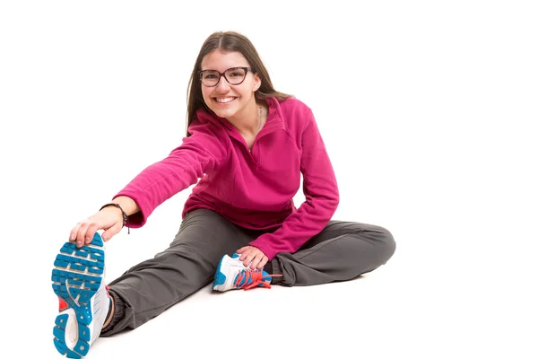 Young woman exercising — Stock Photo, Image