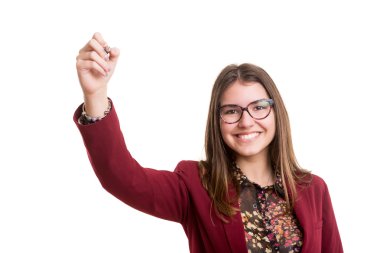 iş kadını çizim grafik