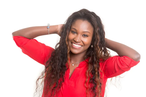 Mulher africana jovem bonita — Fotografia de Stock