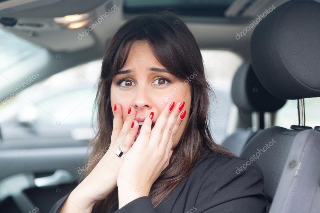 Woman in  car crash