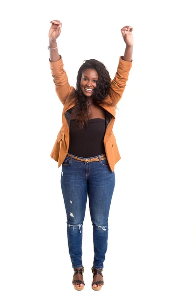 Bardzo szczęśliwa kobieta Afrykańska — Zdjęcie stockowe