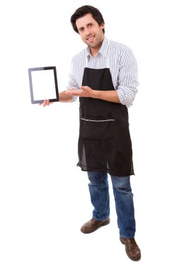 Genç Ocak sunan tablet bilgisayar