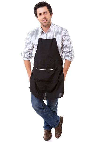 Young man with apron — Stock Photo, Image