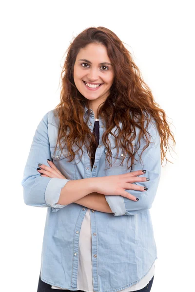 Bella giovane donna casual — Foto Stock