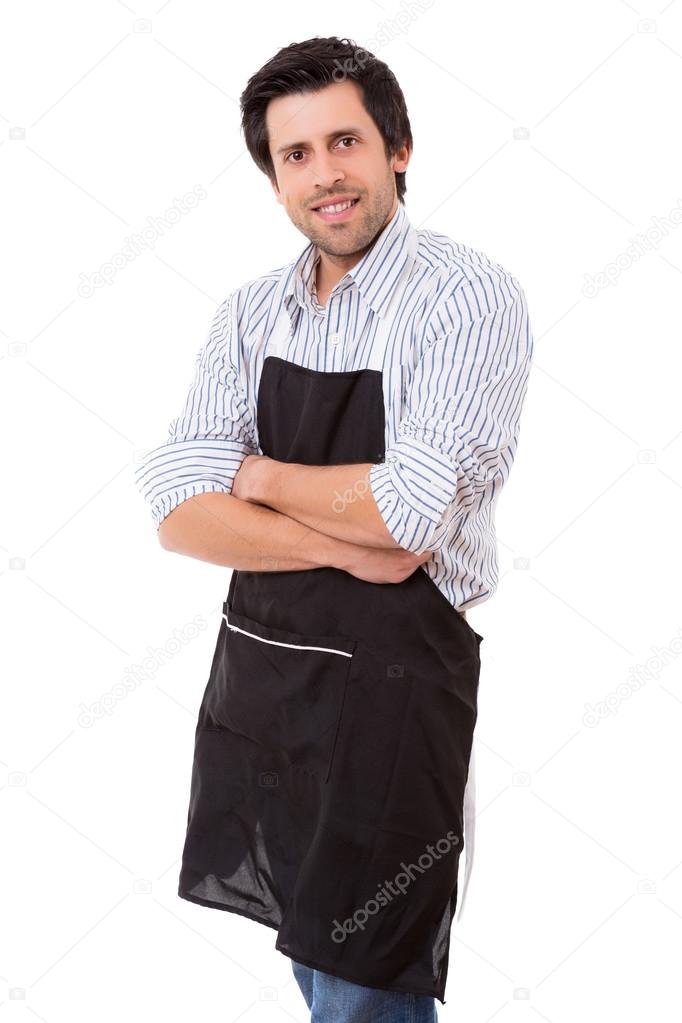 young man with apron