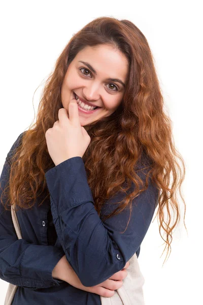 Mooie jonge casual vrouw — Stockfoto