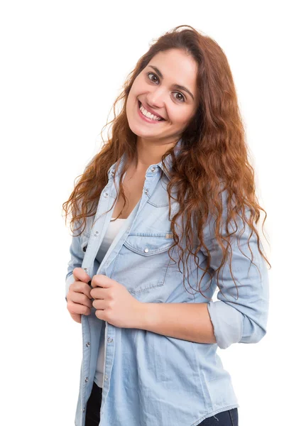 Jonge vrouw poseren — Stockfoto