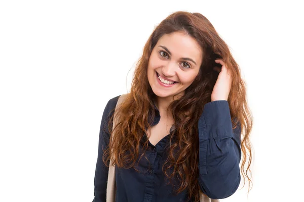 Mooie jonge casual vrouw — Stockfoto