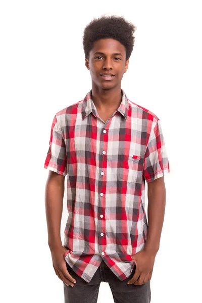 Casual Boy with fingers in pockets — Stock Photo, Image