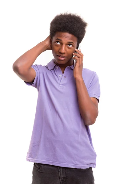 I'm at the phone right now! — Stock Photo, Image