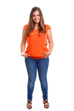 Genç güzel kadın.