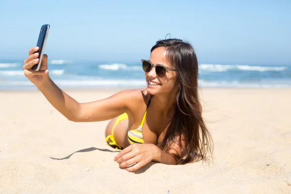 Tomémonos una selfie. ! — Foto de Stock