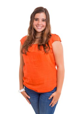 Genç güzel kadın.