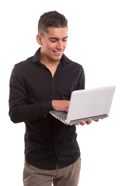 Mann bei der Arbeit - Studioaufnahme — Stockfoto