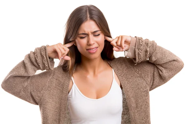 Shhhhhh ! - studio shot — Stock Photo, Image