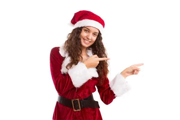 Mujer en traje de Navidad — Foto de Stock