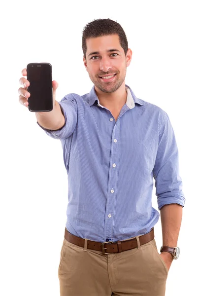 Hombre presentando su producto — Foto de Stock