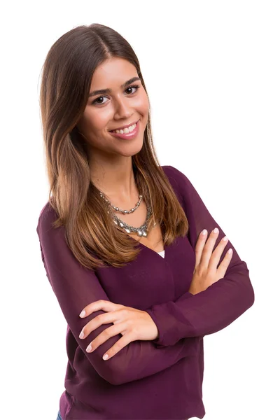 Beautiful woman - studio shot — Stock Photo, Image