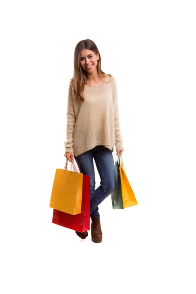 Concepto de compras - plano de estudio — Foto de Stock