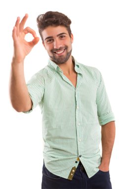 adam gösteren mükemmel işareti