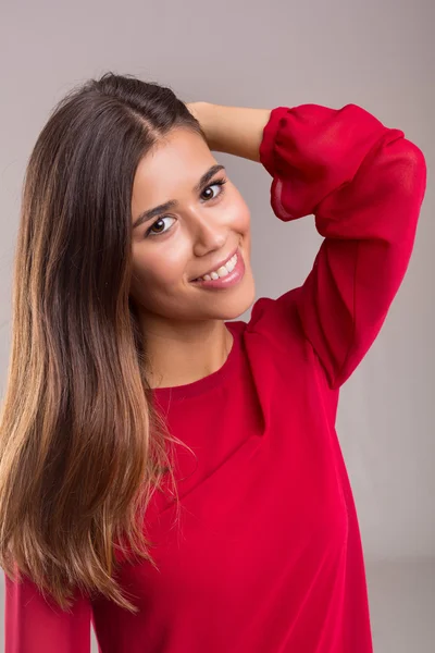 Beautiful woman - studio shot — Stock Photo, Image