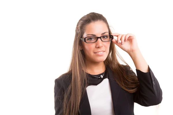 Frau mit Brille — Stockfoto