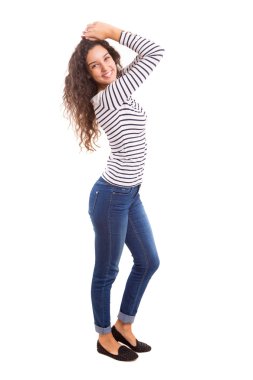 Genç ve güzel bir kadın