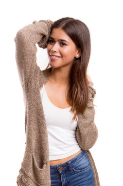 Genç ve güzel bir kadın