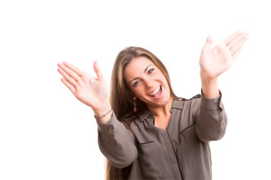 anahtar jest çerçeveleme yapma kadın