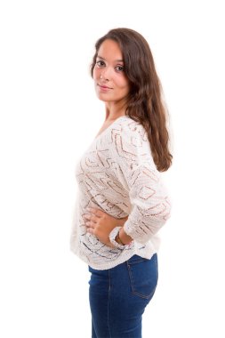 Genç ve güzel bir kadın