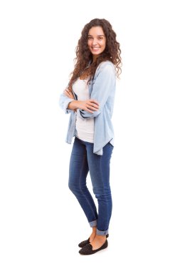 Genç ve güzel bir kadın