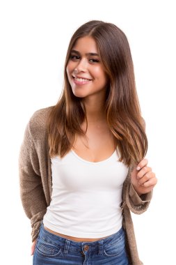 Genç ve güzel bir kadın